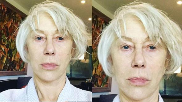 72 yaşlı ulduz Helen Mirrendən cəsarətli addım: makiyajsız fotosunu paylaşdı