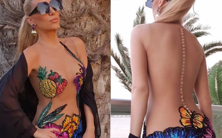 Modelyer Gülşah Saracoğlu transparan çimərlik geyimində göz oxşadı