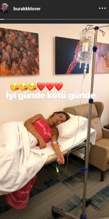 Gülben Ergen xəstəxanalıq oldu