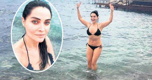Aktrisa Betül Şahin çimərlik mövsümünü “erkən açıb”