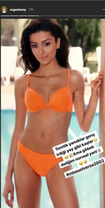 Özge Ulusoy 21 yaşında çəkilmiş şəklini paylaşdı